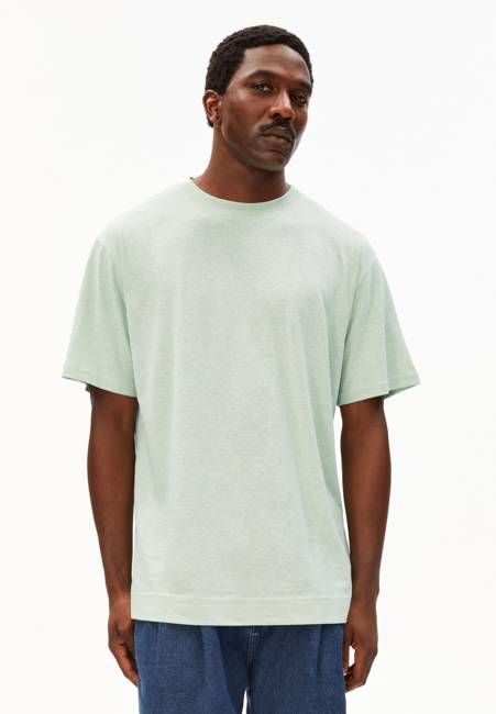 MAARKOS LINEN BLEND T-SHIRT | foam