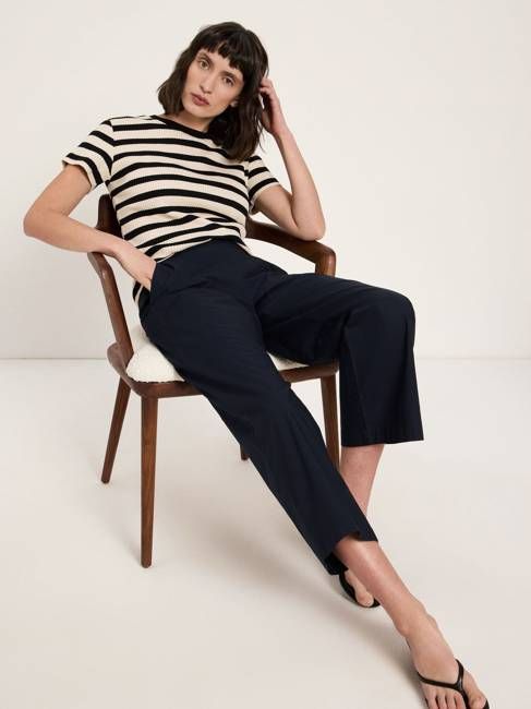 Cropped trousers (GOTS)