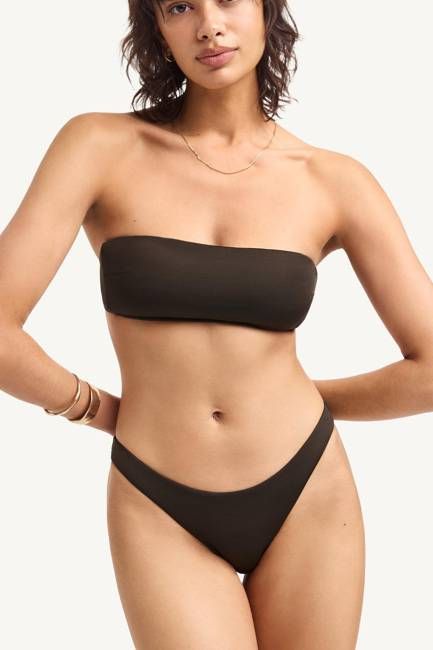 Nala Bandeau Top - Deep Earth EcoLux
