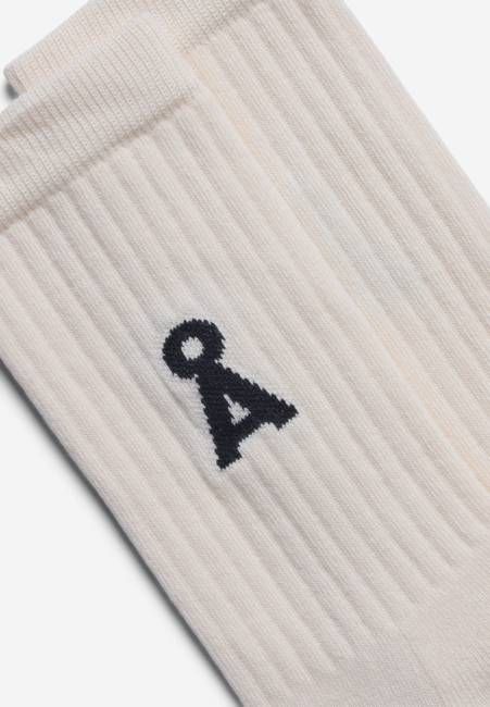 SAAMUS SHORT SOCKS | oatmilk-black