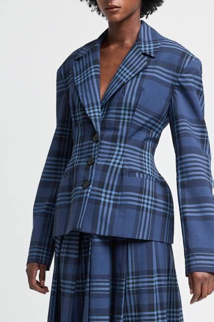 Ramblette Blazer in Blue Plaid