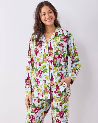 Wine Club - Long PJ Set - Vineyard Sky