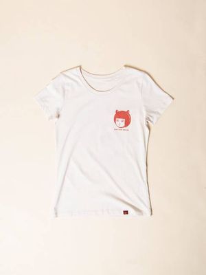 RED BEAR Ecru WOMEN'S T-SHIRT