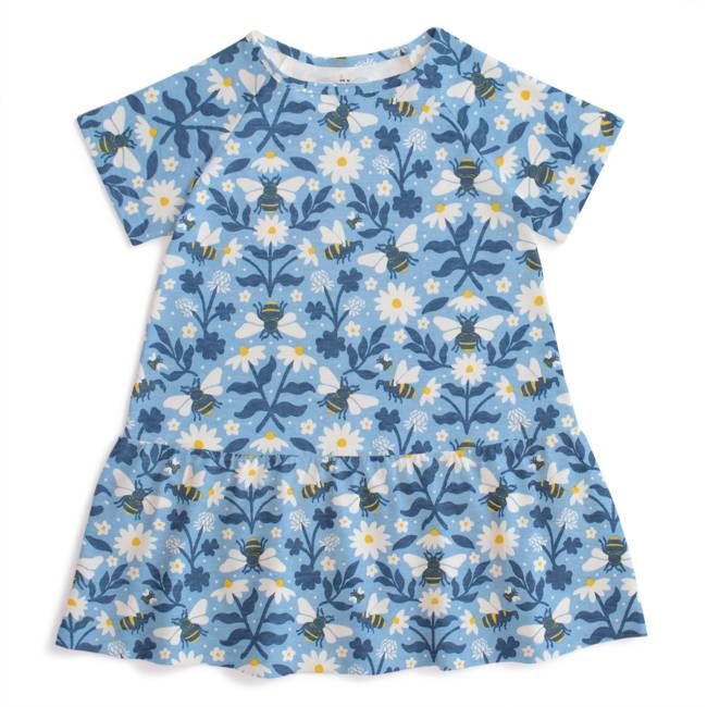 Milwaukee Dress - Bees Blue
