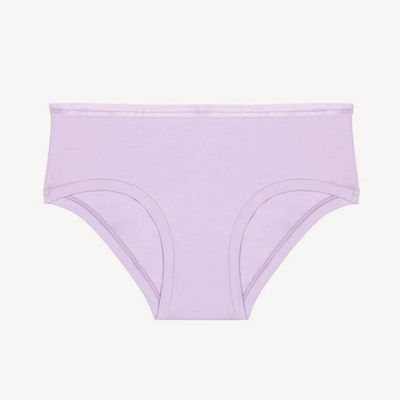 Organic Cotton Mid-Rise Hipster in Petal