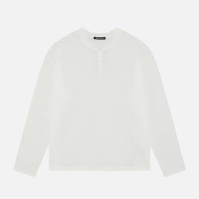 CB Relaxed White Henley