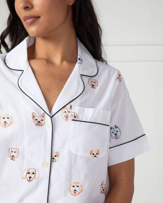 Happy Hounds - Short PJ Set - Cloud