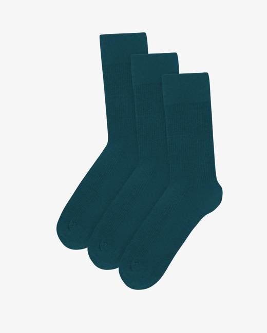 Classic Organic Sock - Ocean Green (3-Pack)