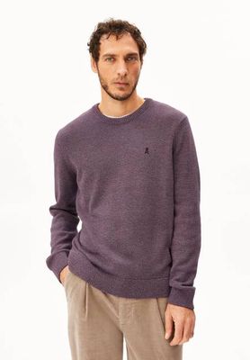ALVAARIO KNITTED SWEATER | velvet red-moonlit lilac-dusty moon