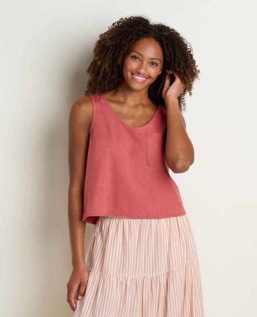 Taj Hemp Button Back Tank