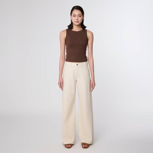 SUNNY Wide Leg Minimal Stretch - Classic - Ecru