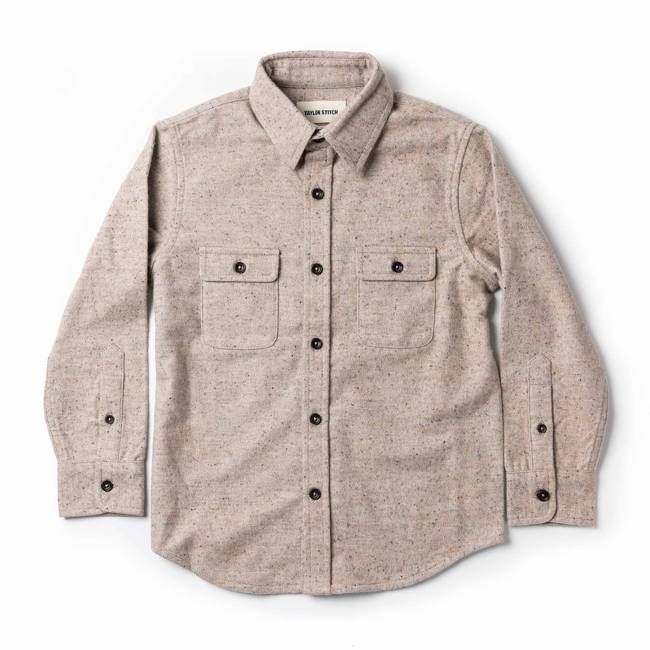 The Little Yosemite Shirt in Oat Donegal