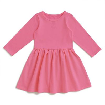 Calgary Dress - Solid Bright Pink