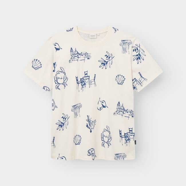 DEDICATED - T-shirt Stockholm Ink Storys Off-White