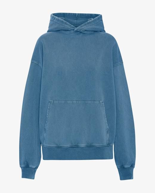 Organic Oversized Hood - Faded Indigo