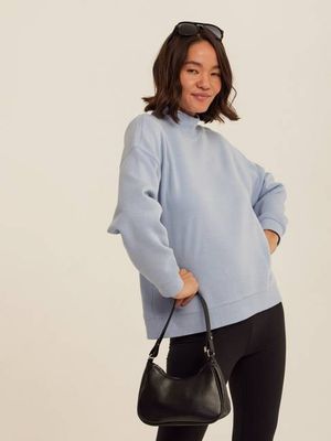 Karlie Triblend Fleece Mock Neck Pullover
