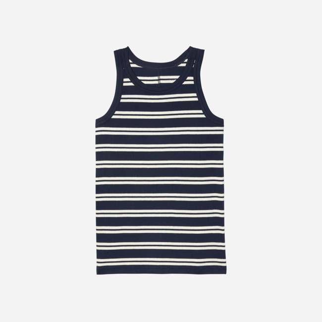 The Tank in Essential Cotton | Navy / Tan