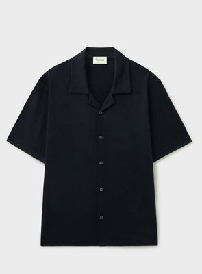 ZQ Merino Wool Jersey Short Sleeve Navy Shirt