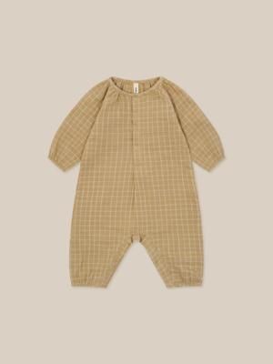 Grid Check Wheat Onesie