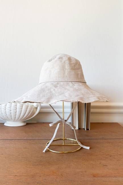 Canvas Wide Brim Sunhat - Natural