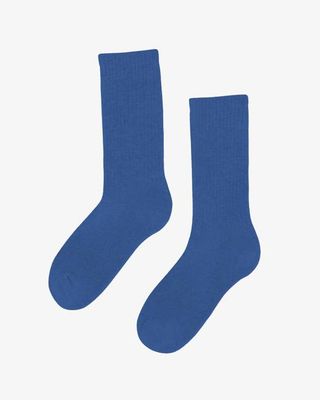 Organic Active Sock - Petrol Blue