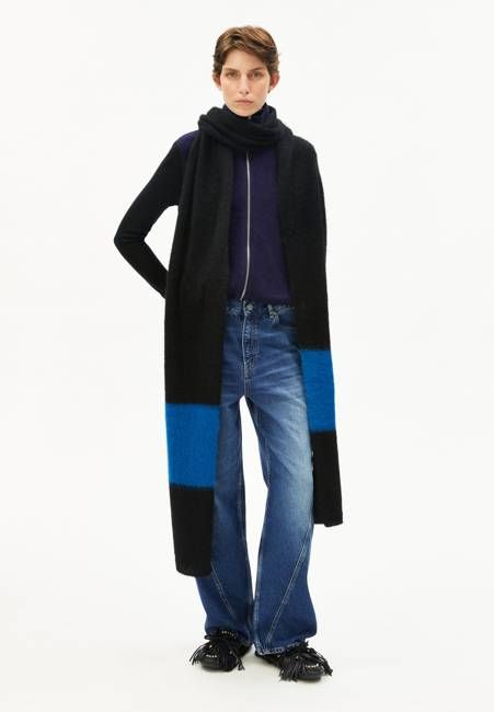 SAABE STRIPED UN-WASTED | black-dark wave