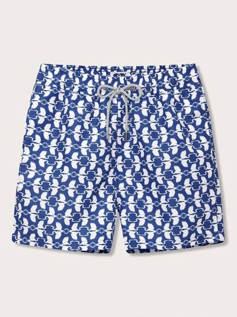 Men's White Heron Staniel Swim Shorts