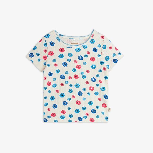 Flowers Pointelle T-shirt