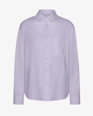 Organic Oversized Shirt - Soft Lavender