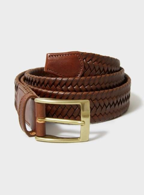Recycled Leather Hazel Braided Belt
