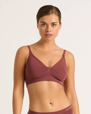Drahtloser T-Shirt-BH - Palisander