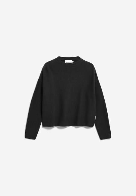 MERINAA LINKS LINKS STRICKPULLOVER | black