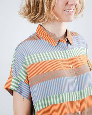 Mediterranean Batwing Blouse