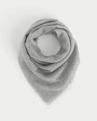 The Feather Cashmere Bandana | Heathered Grey
