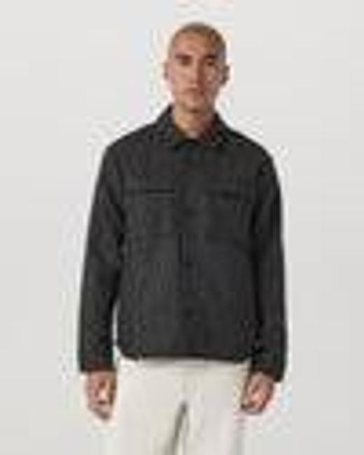Ridge Natural Shirt Jacket | Men's Grey Button-Up Jacket | Vuori