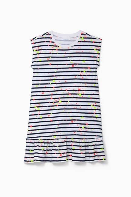 Drop Ruffle Splatter Dress - FINAL SALE