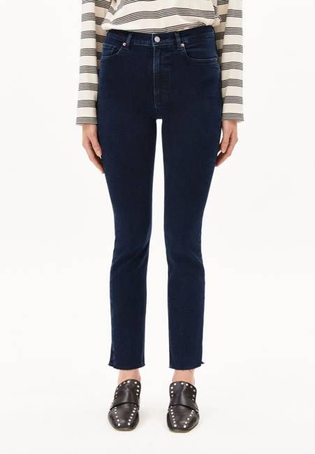 LEJAANI HIGH WAIST SLIM JEANS | gloaming