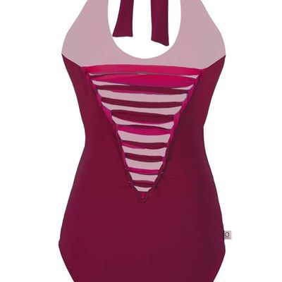 Recycling Badeanzug Laik II Feuer tinto + vino (rot) - kaufen