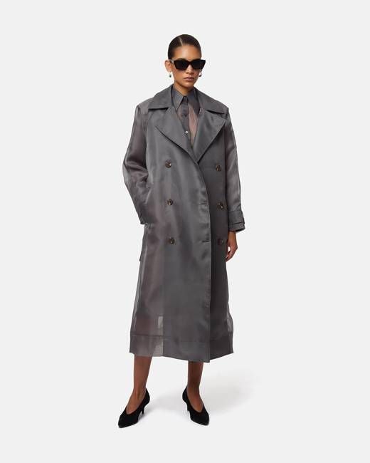 Lana Organza Trench Coat