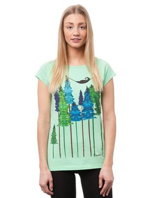 Wood Girl Cap Sleeve neo mint size L