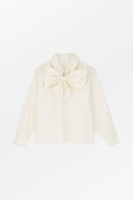 Lady bow shirt - Ivory