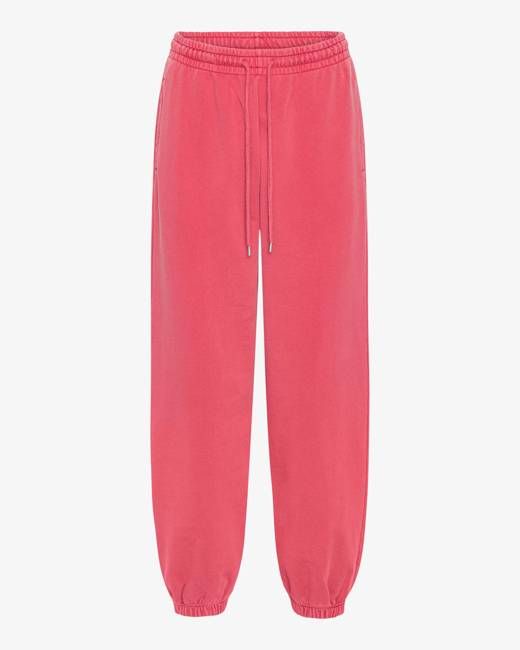 Organic Relaxed Sweatpants - Faded Red