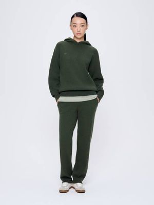 Archive Womens Recycled Cashmere Tapered Track Pants—Rosemary Green