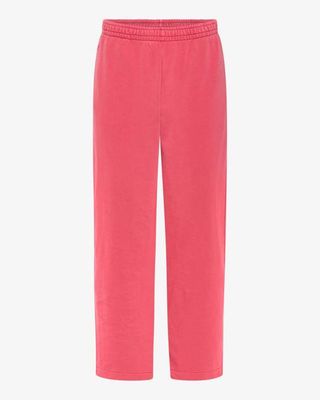 Organic Straight Leg Sweatpants - Faded Red