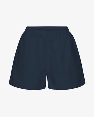 Women Organic Twill Shorts - Navy Blue