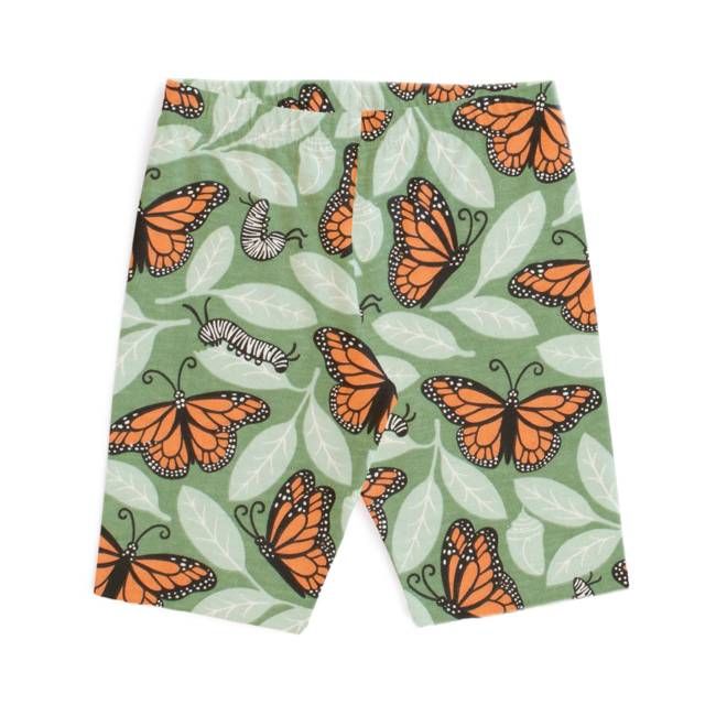 Bike Shorts - Monarchs Dark Green