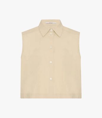 Cropped Sleeveless Shirt | Sand
