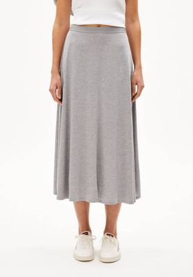 ILENIAA LARAA MIDI SKIRT | mid grey melange