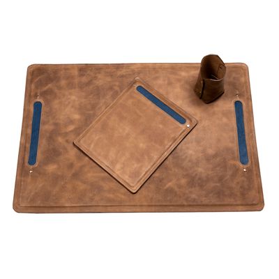 Custom Leather Desk Set