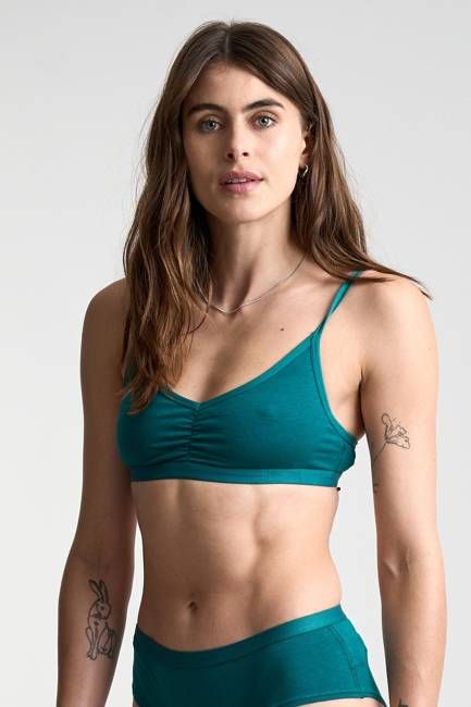 ANASTASIA Bra - GOTS Organic Cotton Teal